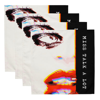 Miss Talk A Lot - Cloth Napkin Set