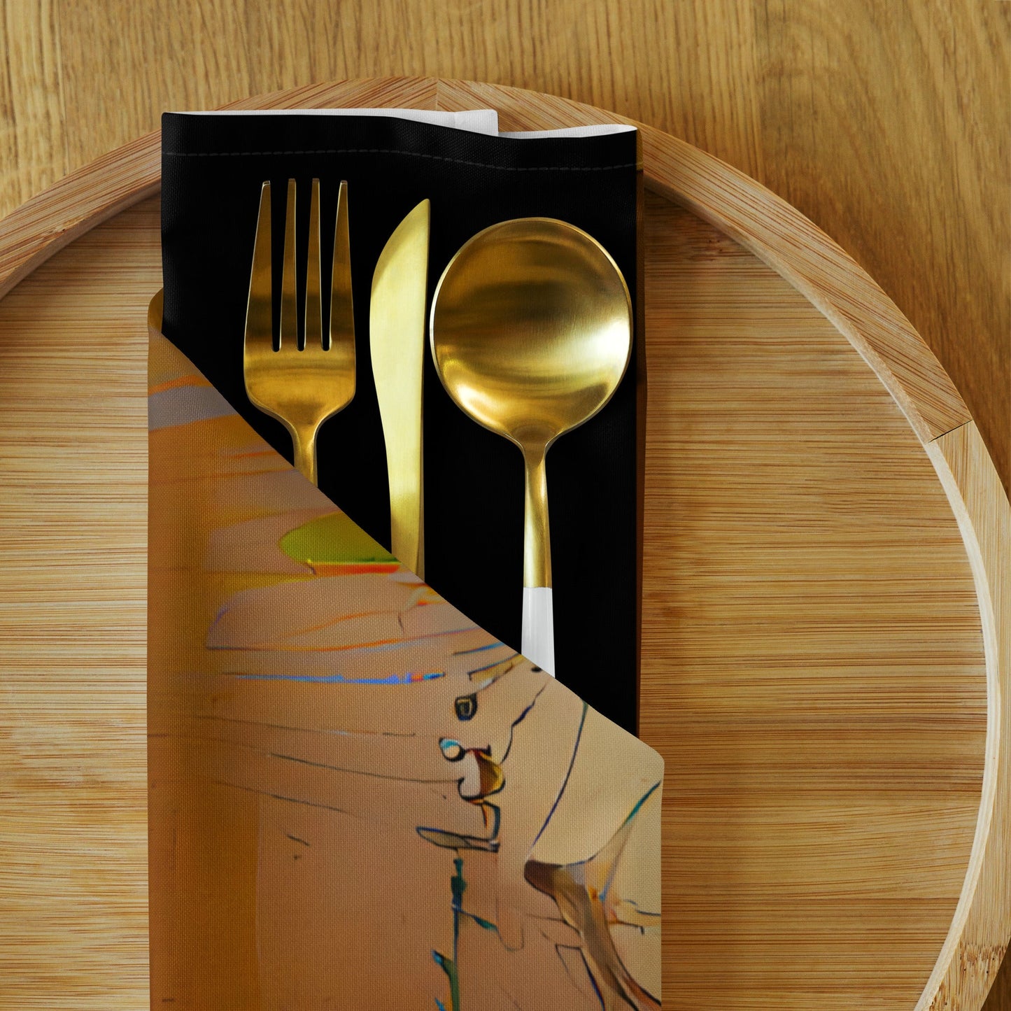 Half Black Half Gāolàng - Cloth Napkin Set