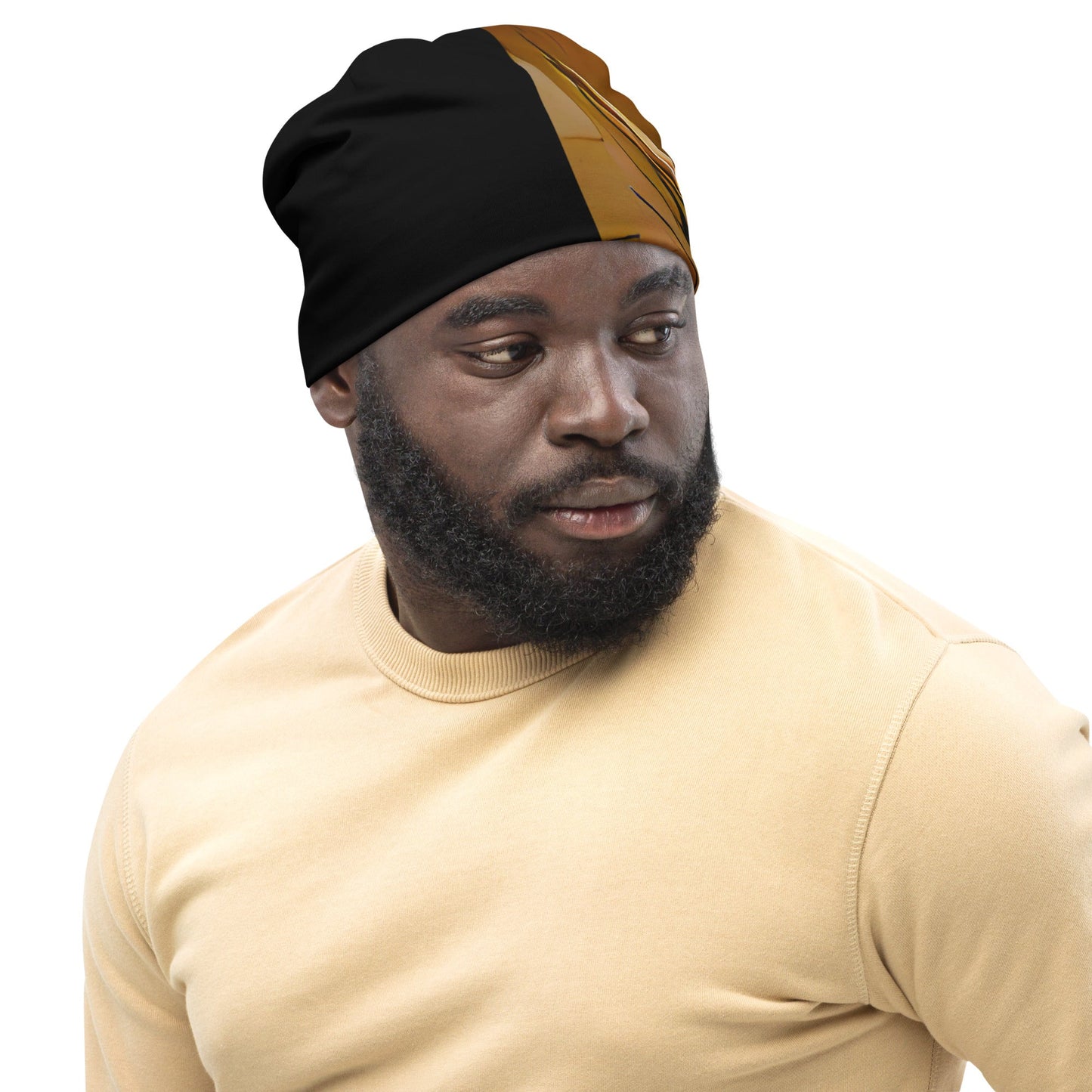 Half Black Half Gāolàng - Beanie
