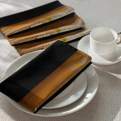 Half Black Half Gāolàng - Cloth Napkin Set