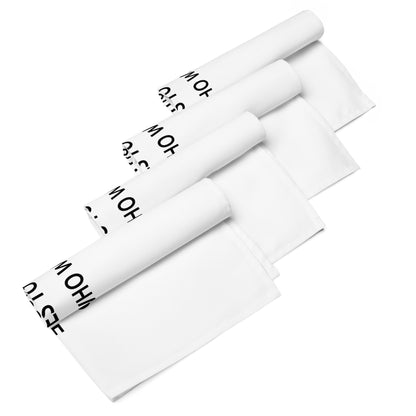 The Best Food Comes To Those Who Wait - White Napkin Set