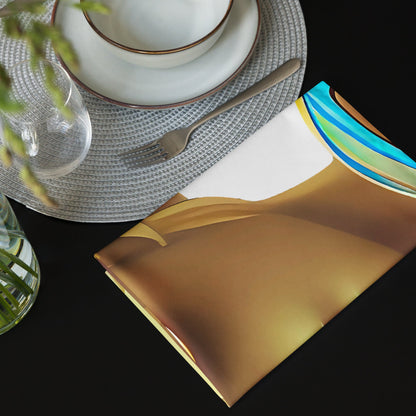 Retro Cool White - Cloth Napkin Set