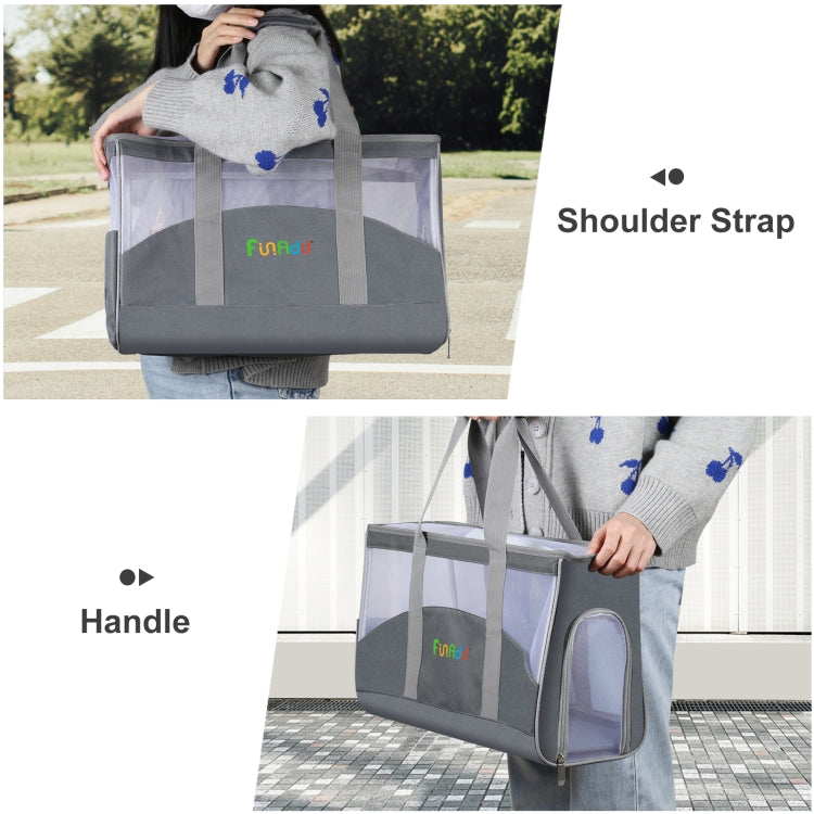 FUNADD Portable Breathable Pet Bag Outdoor Shoulder Tote Bag, Breathable Pet Bag