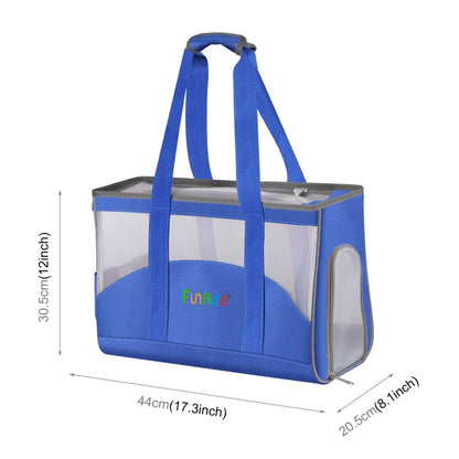 FUNADD Portable Breathable Pet Bag Outdoor Shoulder Tote Bag, Breathable Pet Bag