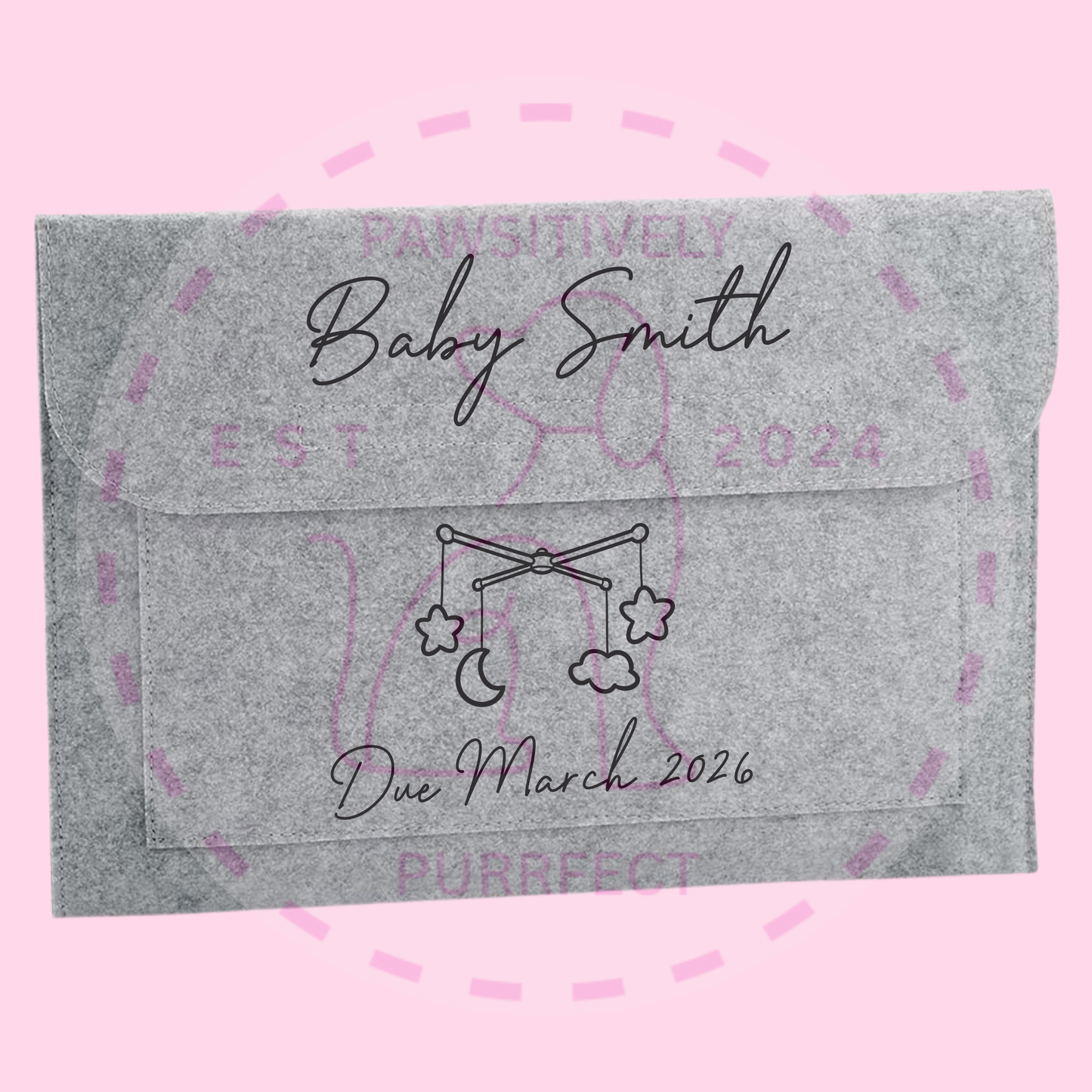 Personalised Baby Child Document Wallet