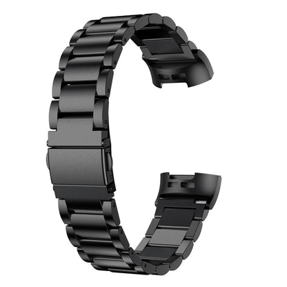 Three Beads Slingshot Buckle Solid Stainless Steel Watch Band for Fitbit Charge 4, Three Beads for Fitbit Charge 4