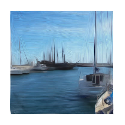 The Sleeping Yachts (at Morning) - Cloth Napkin Set