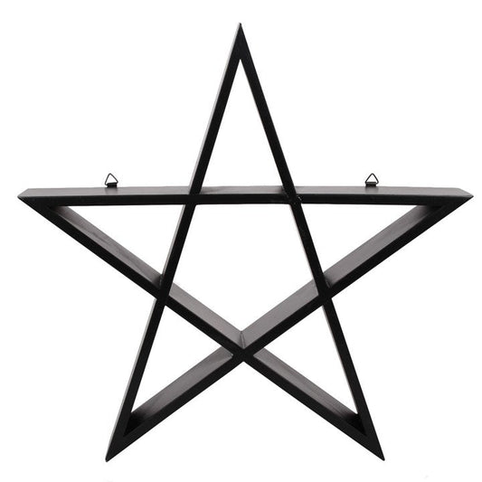 Gothic Gifts Pentagram Wall Art Shelf