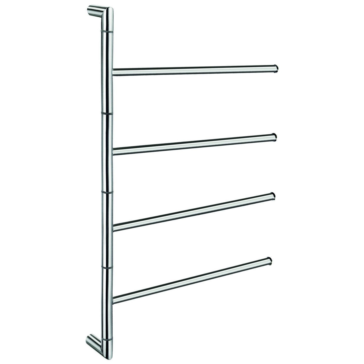 Smedbo Outline Lite FK634 Swing Arm Towel Rail — 4 Arms, Wall-Mounted