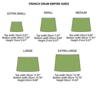 Ecru Wiggle Textured French Drum Lampshade | Handmade Ceiling Light Shade | UK