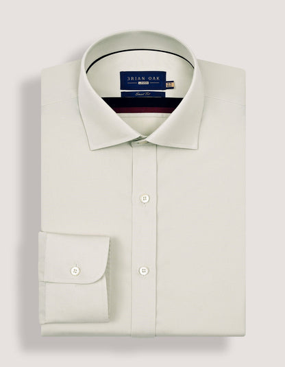 Easy Iron Beige Dress Shirt