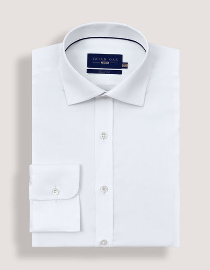 Easy Care White Twill Shirt