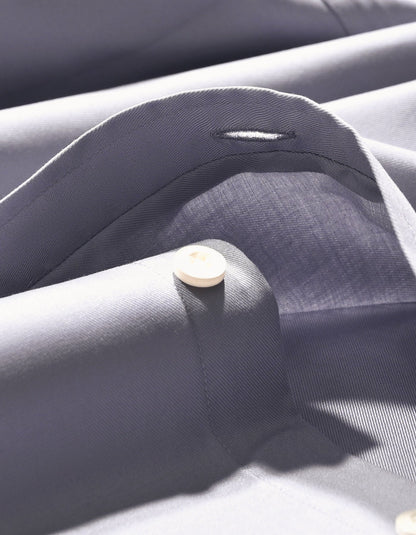 Easy Iron Grey Cotton Dress Shirt
