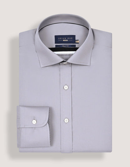 Easy Iron Grey Cotton Dress Shirt