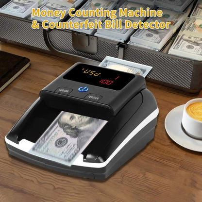 AL-130 Small Portable Money Detector for USD Euro, Specifications:EU Plug, EU Plug