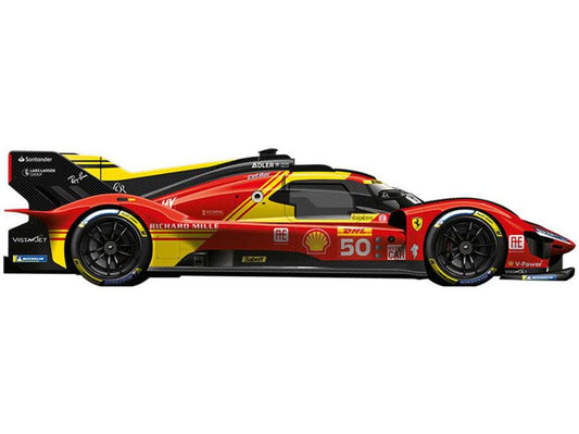 Ferrari 499P #50 Winner Le Mans 24H 2024 Fuoco/Molina/Nielsen - 1:18 Scale Model Car