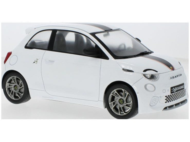 Fiat 500e Abarth 2024 white - 1:18 Scale Model Car