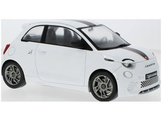 Fiat 500e Abarth 2024 white - 1:18 Scale Model Car