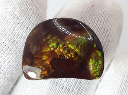 15ct Mexican Fire Agate, Fire Agate cabochon - Perfect gemstone Gift, Suitable for any Jewelry item, Rare Gemstone than Diamonds, Dimensions 18 x 13.7 mm