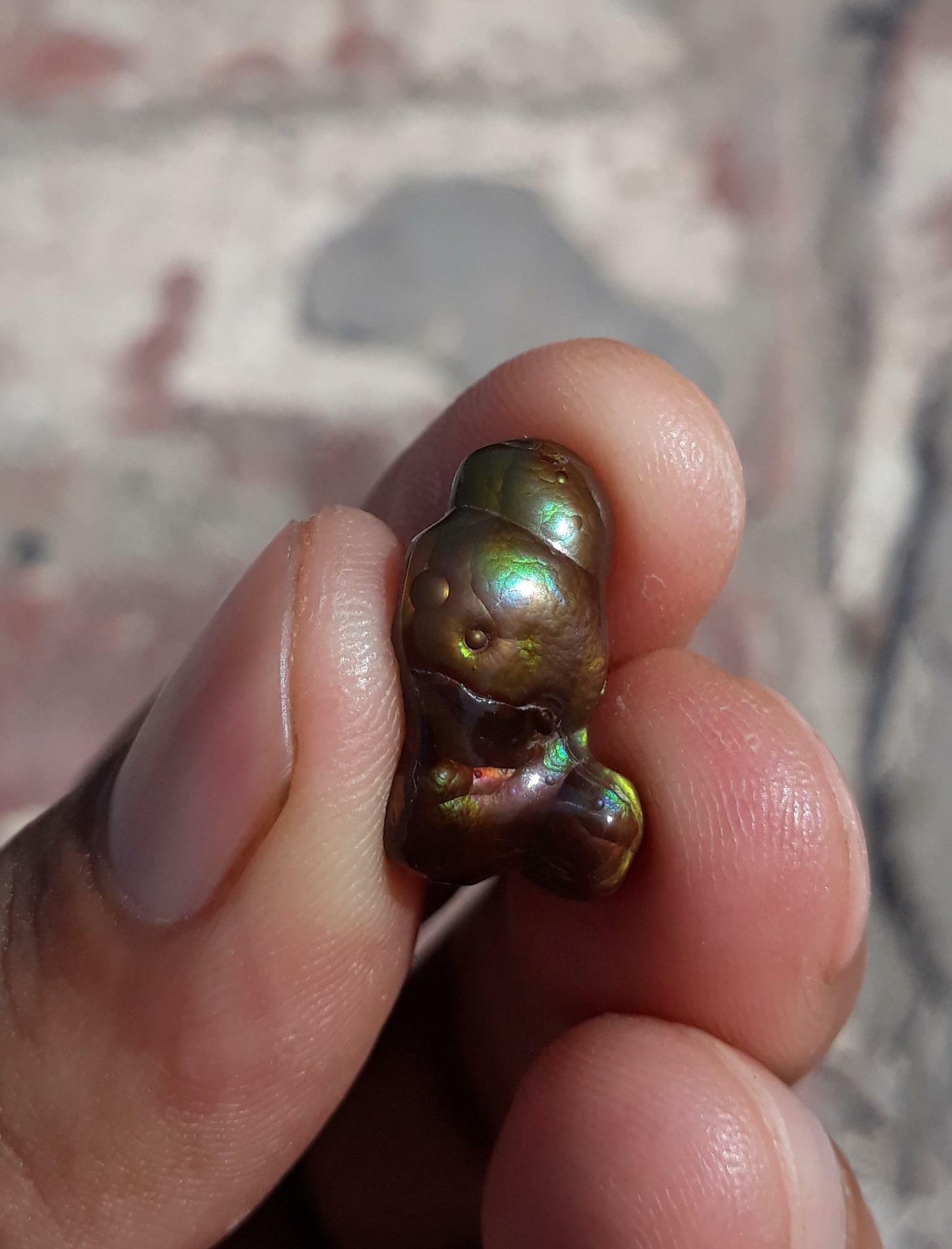 9.2ct Mexican Fire Agate,  Rare Fire Agate, Polished fire agate - Perfect gemstone Gift,  Dimensions 18 x 11 mm