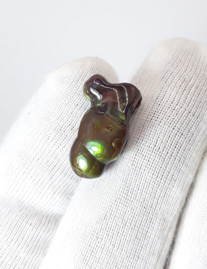9.2ct Mexican Fire Agate,  Rare Fire Agate, Polished fire agate - Perfect gemstone Gift,  Dimensions 18 x 11 mm