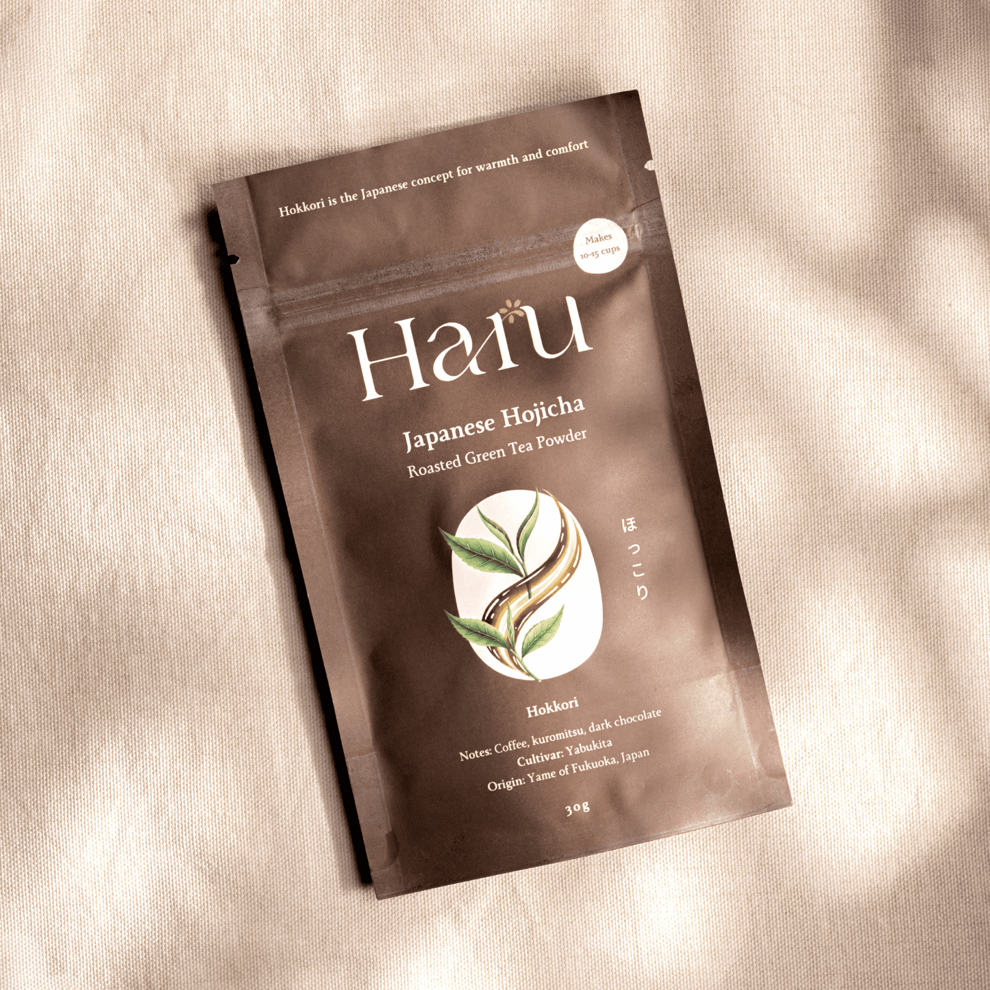 Hokkari Hojicha Powder - Roasted Green Tea Powder from Yame, Fukuoka
