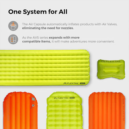 Flextail Gear Tiny Sleeping Pad R03 AVS - 3.5 L-Value 3 Season Sleeping Pad with Pump (Large)