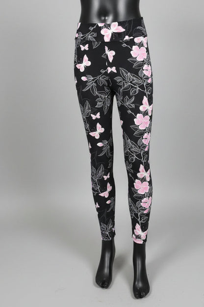 Flower & butterfly patterned leggings
