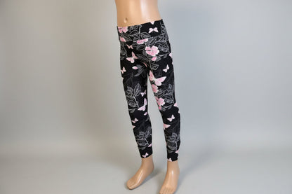 Flower & butterfly patterned leggings