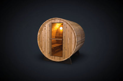 Fonteyn Barrel Sauna Rustic Red Cedar – 4ft to 7ft