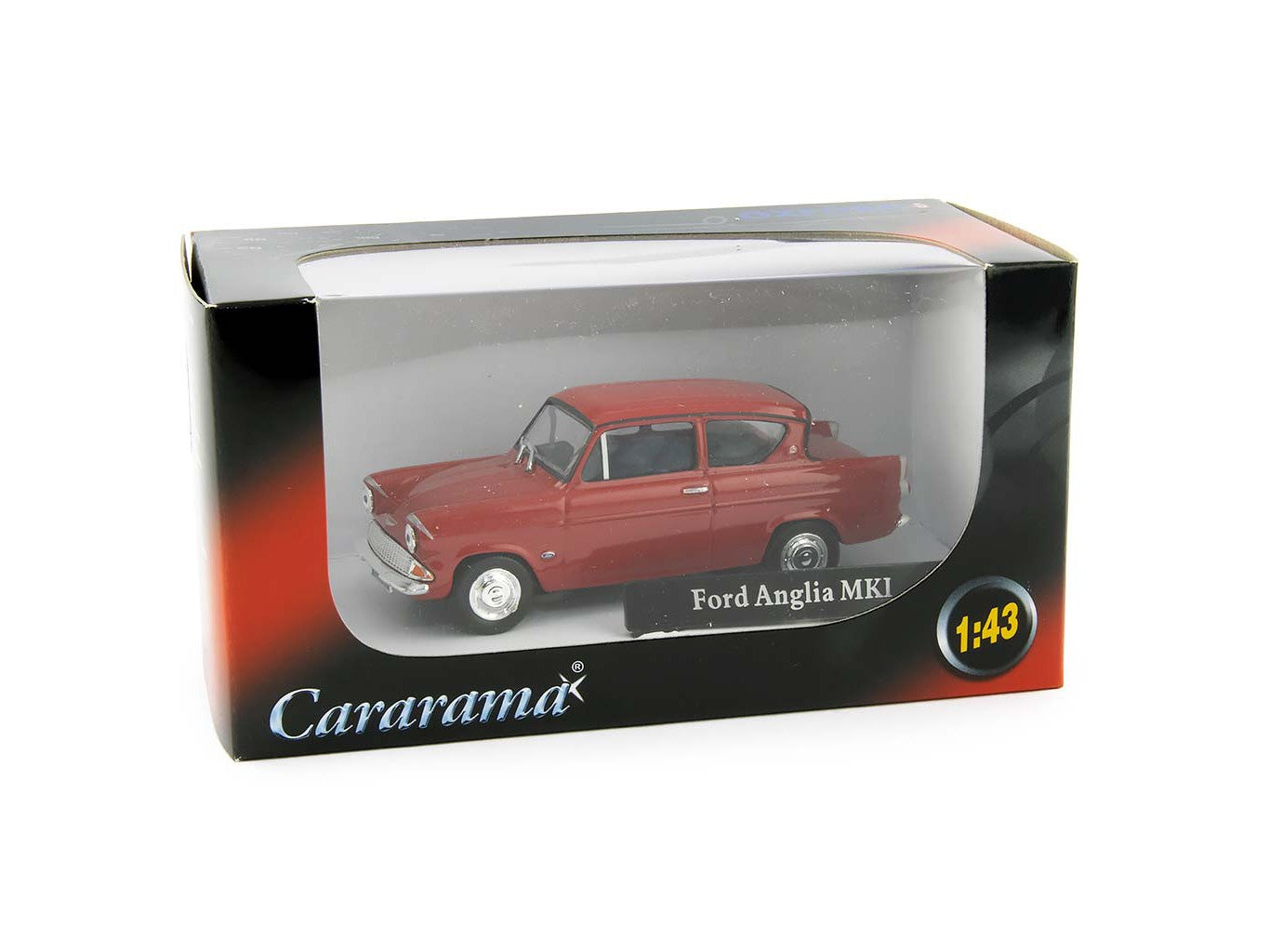 Ford Anglia 105E red - 1:43 Scale Model Car
