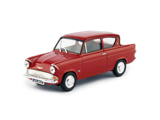 Ford Anglia 105E red - 1:43 Scale Model Car