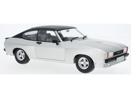 Ford Capri Mk2 X-Pack Silver/Matt Black Reg SOO 636R Famous 70/80s TV Car 1:18 Scale Diecast Model Car Group