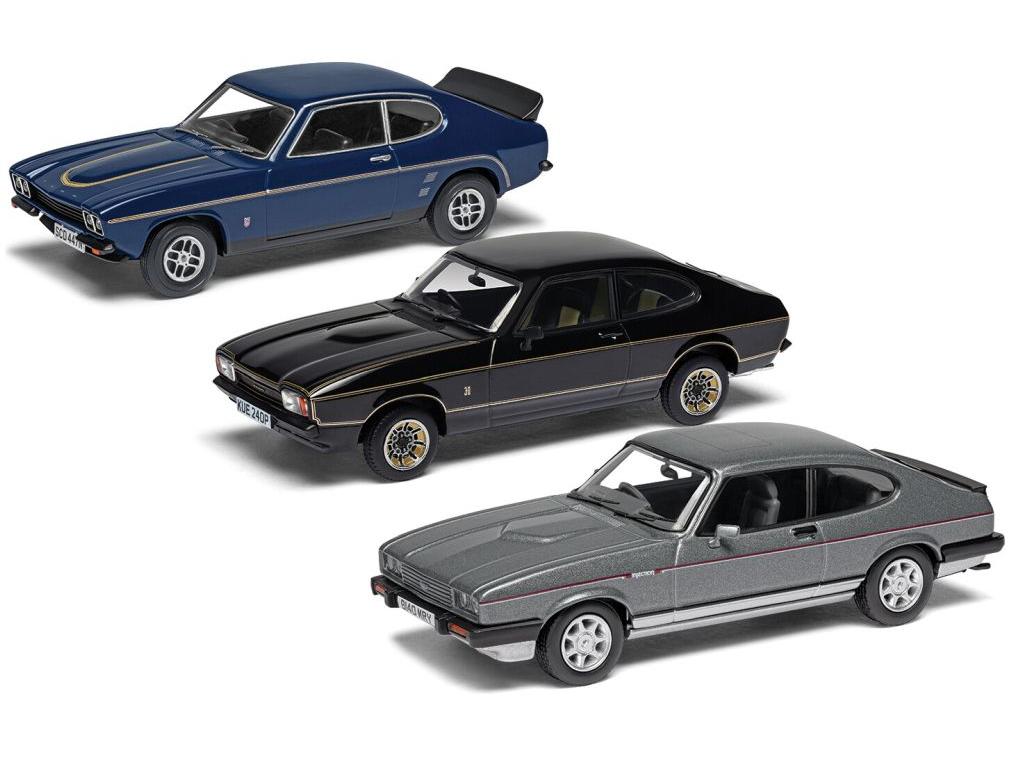 Ford Capri Sporting Trilogy Collection 1:43 Scale Corgi Vanguards Diecast Models
