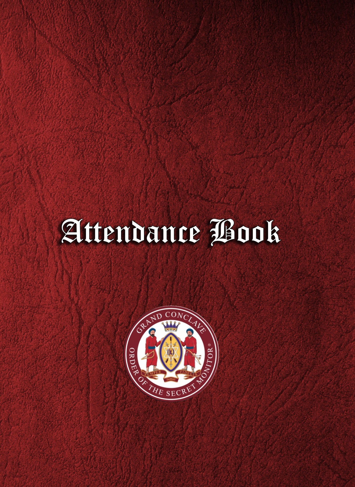 Order of Secret Monitor OSM - Masonic Attendance Book