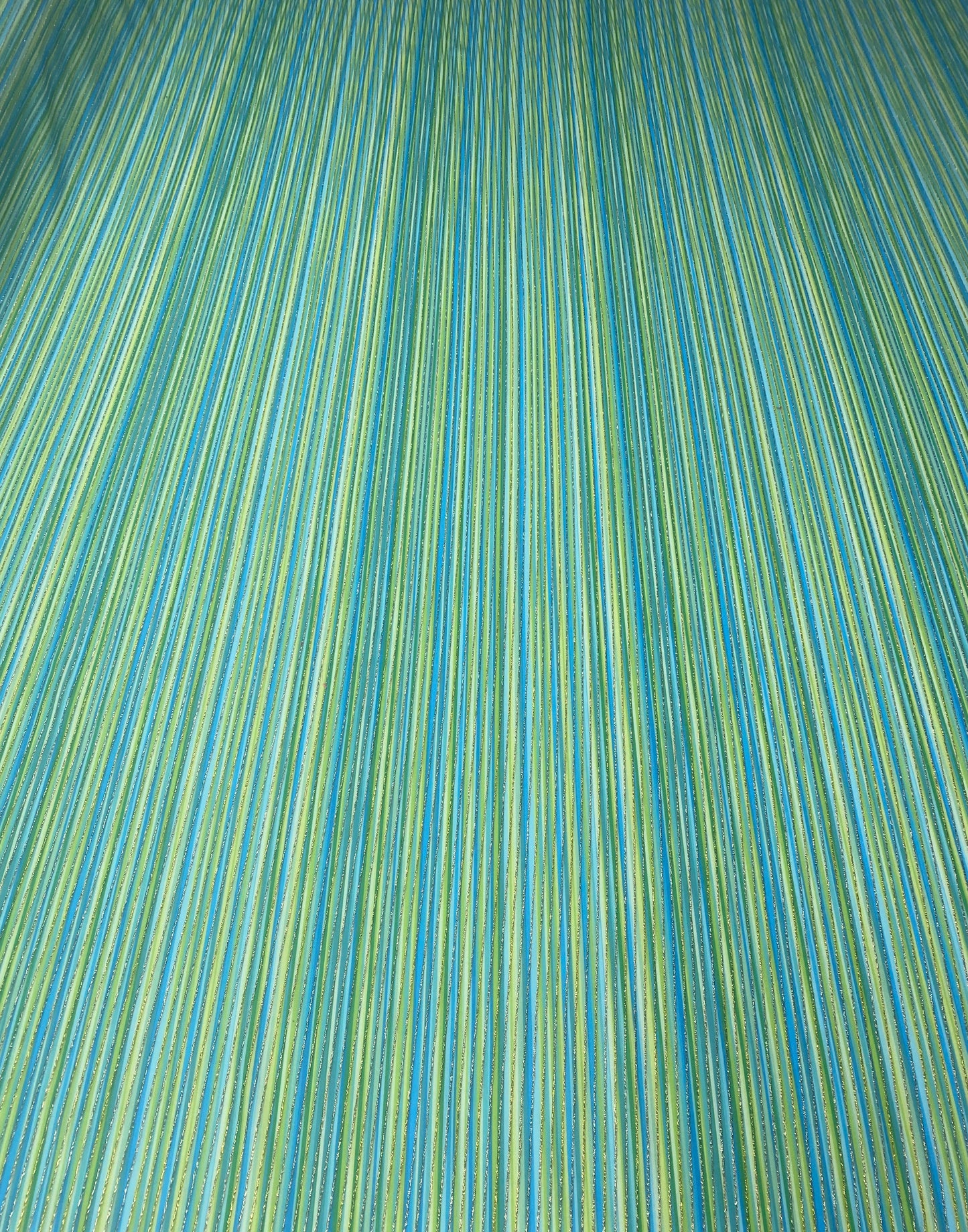 Blue Green Striped Shimmer Ottoman Fabric by the Metre
