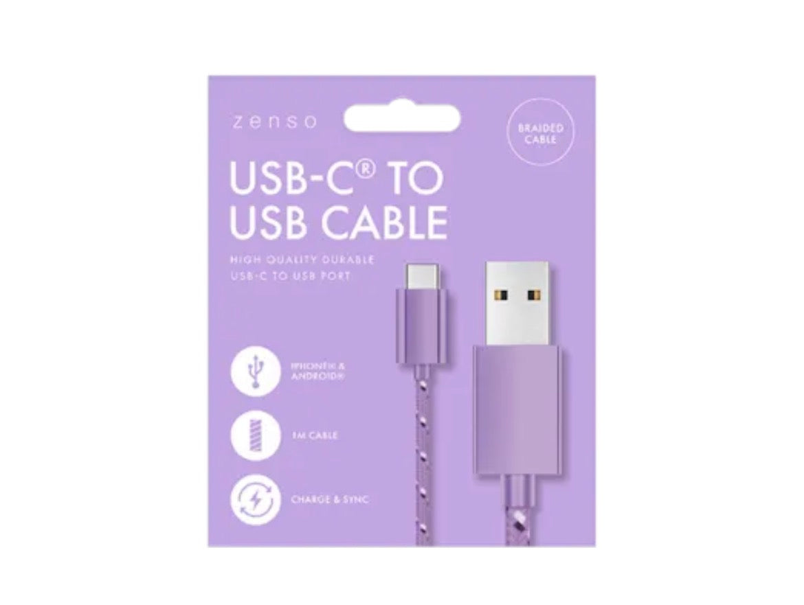 Type-C to USB cable 1m - braided