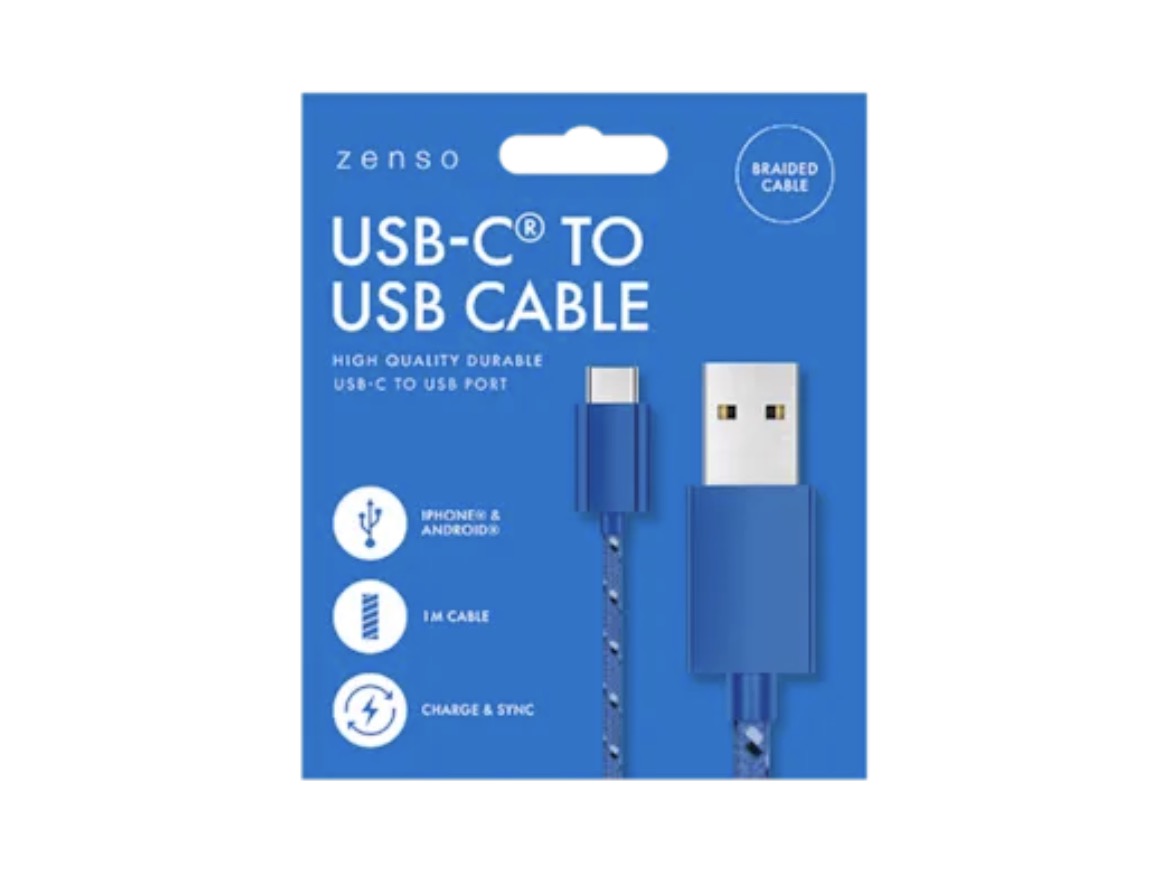 Type-C to USB cable 1m - braided