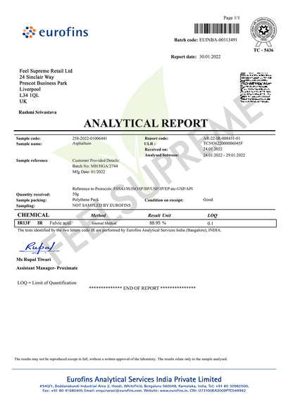 Altai Shilajit Resin 50g – 85% Fulvic Acid, Lab Tested