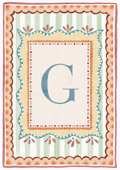 ALPHABET LETTERS ~ Blue / Pink / Green /