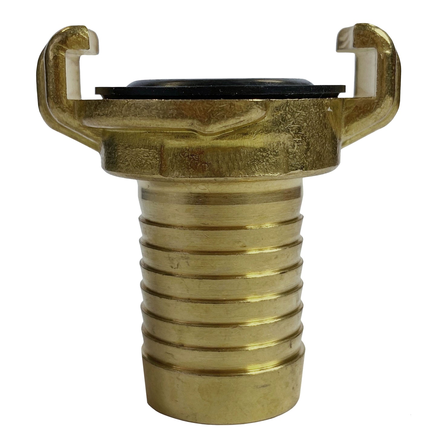 15mm Brass Wall Flange Kit with Lever Valve + Geka 13mm Barbed Set Claw Coupling