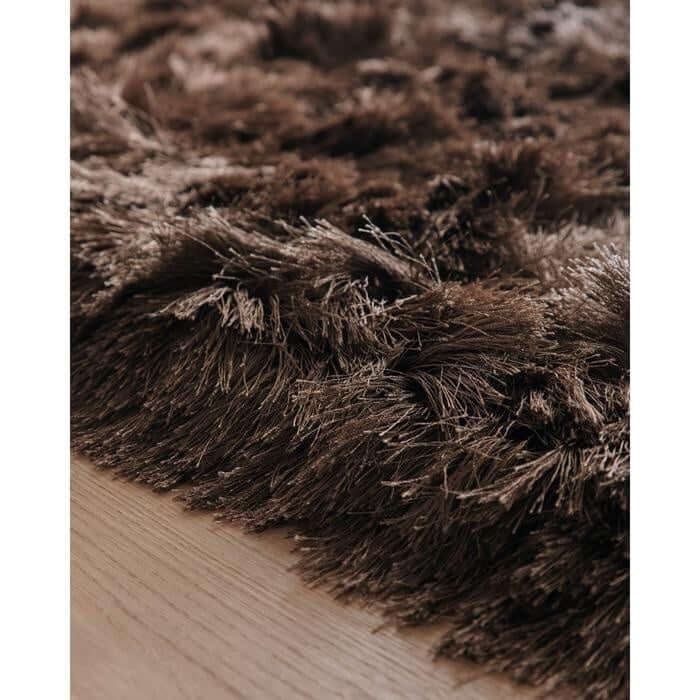 Glamour Shaggy Rug Plain Design