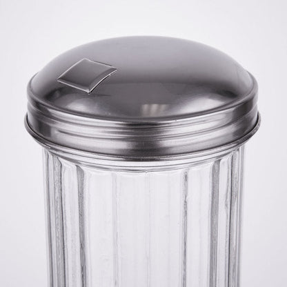 Stainless Steel Flip Cap Sugar/Cheese Dispenser 355ml / 12oz - Dozen