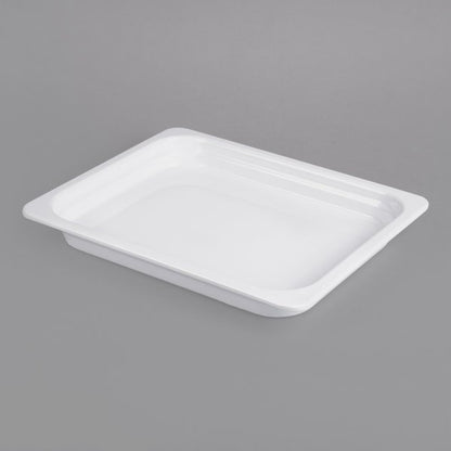 GN 1/2 White Melamine Gastronorm Pan 40mm Deep