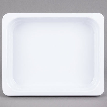 GN 1/2 White Melamine Gastronorm Pan 65mm Deep