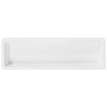 GN 2/4 White Melamine Gastronorm Pan 40mm Deep