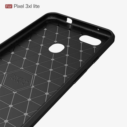 Brushed Texture Carbon Fiber Shockproof TPU Case for Google Pixel 3XL Lite, For Google Pixel 3XL Lite