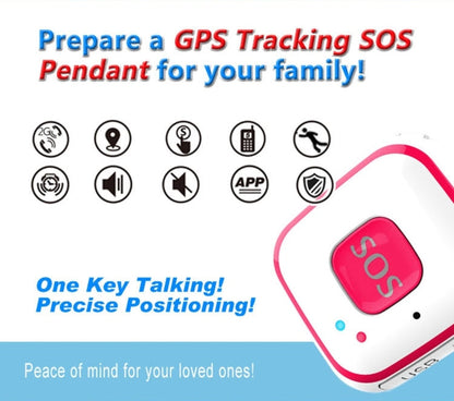 V28 Necklace Style GSM Mini LBS WiFi AGPS Tracker SOS Communicator, V28