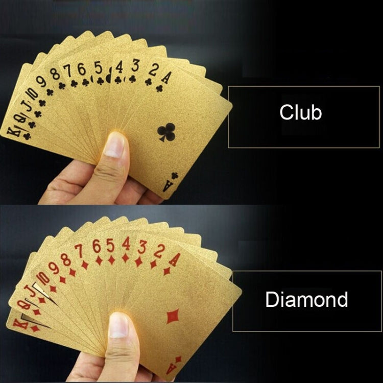 Creative Frosted Back Texture Plastic From Vegas to Macau Playing Cards Texas Poker with Wooden Gift Box, Golden Dollar Wooden Gift Box, Golden Tattice Gift Box