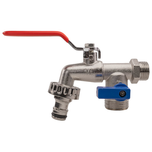 Double Garden Tap 1/2" BSPM Inlet